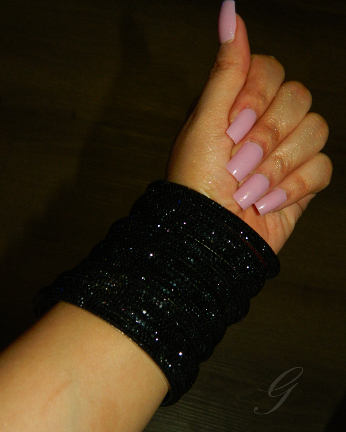 Onyx Crystal Bangles