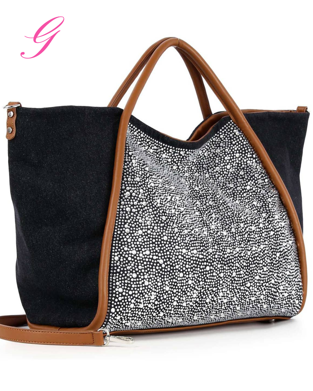 Paparazzi Large Denim Tote Bag