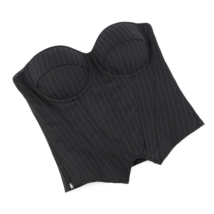 The Boss Corporate Pinstripe Corset